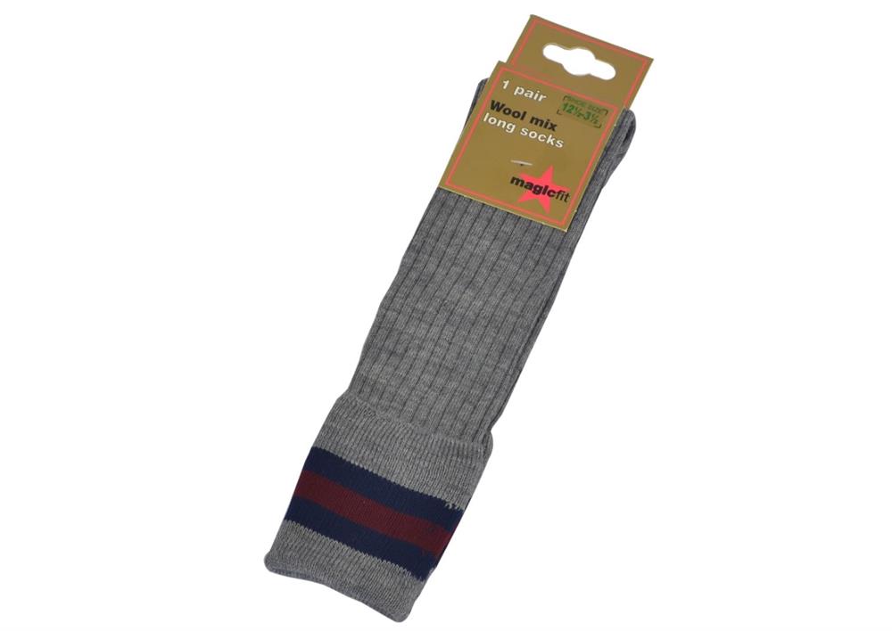 GREY SOCKS WITH NAVY & MAROON BAND, The Wallace High School, Ben Madigan Preparatory School