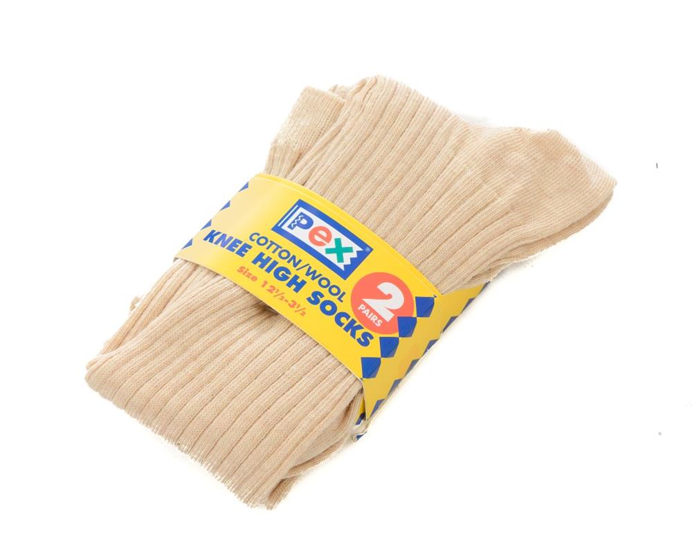 FAWN KNEE SOCKS (2 PACK), Penrhyn Preparatory School , Strathearn School