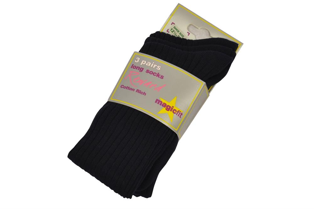 NAVY 3PK KNEE SOCKS, St Brides Primary School, ACCESSORIES, Aquinas Diocesan Grammar, Ben Madigan Preparatory School