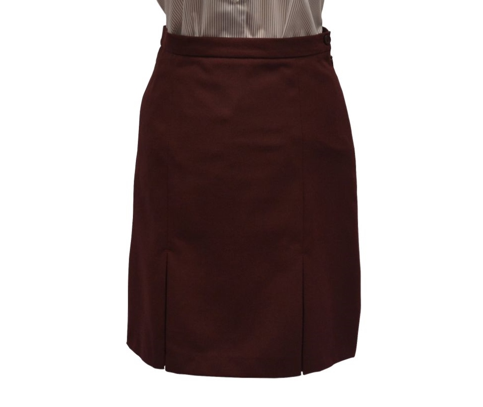 MAROON SKIRT (2 PLEAT FRONT AND BACK), St Dominics Grammar School for Girls, Victoria College Belfast