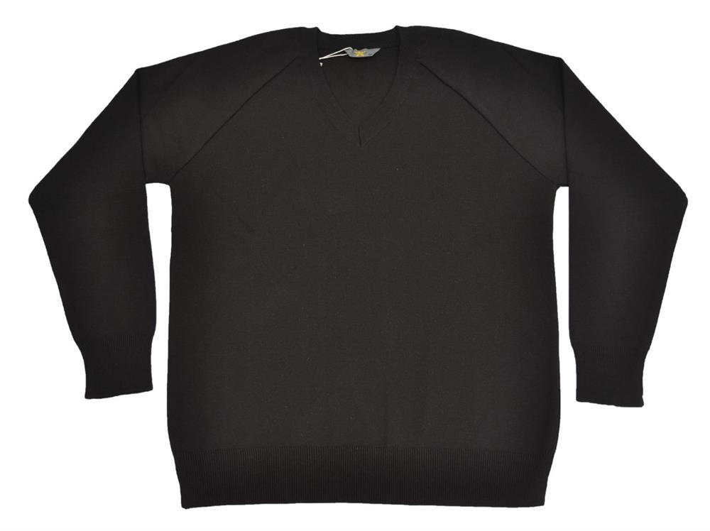 PLAIN BLACK PULLOVER COTTON, The Royal Belfast Academical Institution - INST, St Malachys College, Campbell College