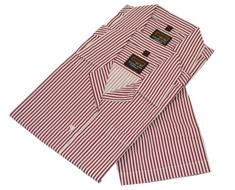 BRUGUNDY STRIPE SUMMER BLOUSE (2 PACK), The Wallace High School, SHIRTS & BLOUSES