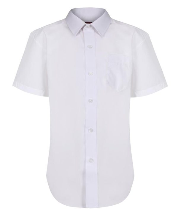 BOYS SHORT SLEEVE WHITE SHIRT - NON IRON (2 PACK), Downey House Preparatory School, Friends' Preparatory School, Fullerton House Preparatory School , Harmony Hill Primary School, Inchmarlo Preparatory School, Park Lodge Primary School, St Josephs Primary School Carryduff, Sullivan Preparatory School, Wallace Preparatory School , Belfast Boys Model School, Fort Hill Integrated College , Friends' School Lisburn , Grosvenor Grammar School, Lagan College, Laurelhill Community College, Lisnagarvey High School, Malone College, Our Lady and St Patricks College, Knock, St Malachys College, Sullivan Upper School, Wellington College, SHIRTS & BLOUSES, Belfast High School, Belfast Royal Academy, Campbell College, Aquinas Diocesan Grammar, Blessed Trinity College, Finaghy Primary School, Campbell College Junior School, Ben Madigan Preparatory School