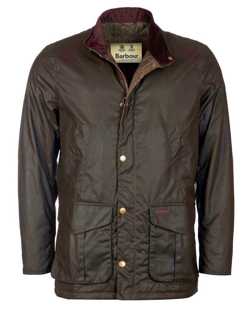 BARBOUR HEREFORD WAX OLIVE, Menswear