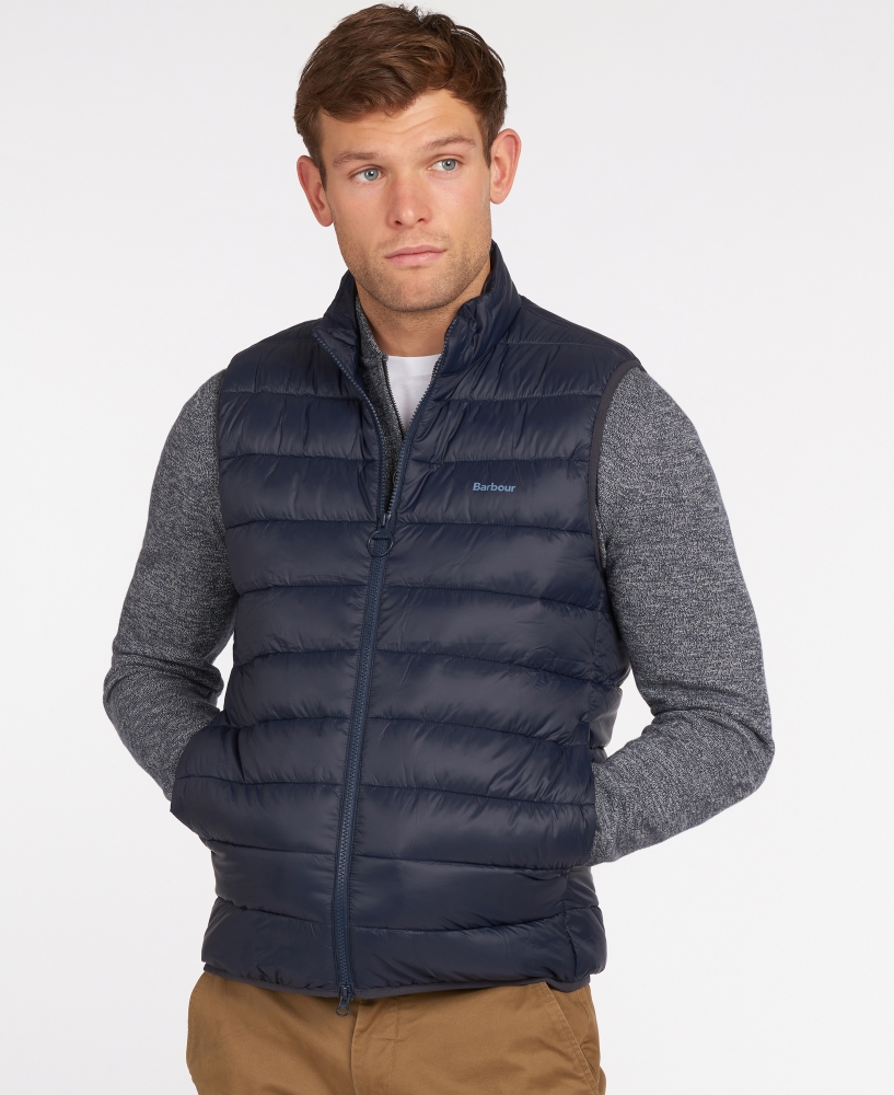 BARBOUR BRETBY GILET NAVY, Menswear