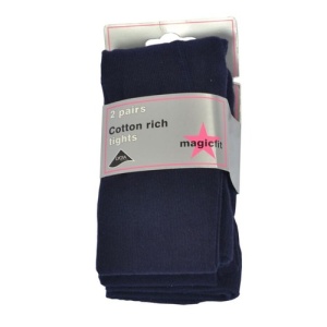 NAVY COTTON TIGHTS (2 PACK), Methody Prep, St Bride's Primary School, Wallace Preparatory School , ACCESSORIES, Ben Madigan Preparatory School