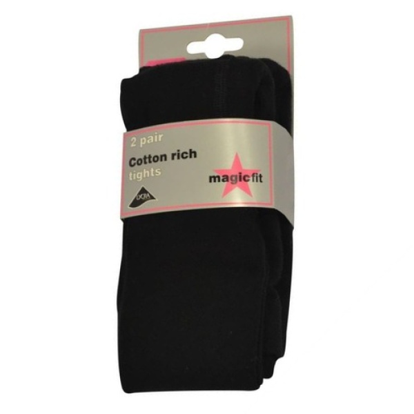 BLACK 2PK COTTON TIGHTS, Park Lodge Primary School, Sullivan Preparatory School, ACCESSORIES