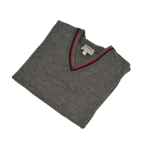 WELLINGTON GREY PULLOVER WITH SCHOOL COLOURS, Wellington College