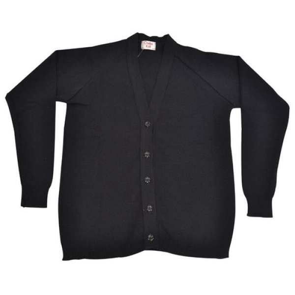 NAVY CARDIGAN (ACRYLIC), Wallace Preparatory School , Rockport Senior School, KNITWEAR