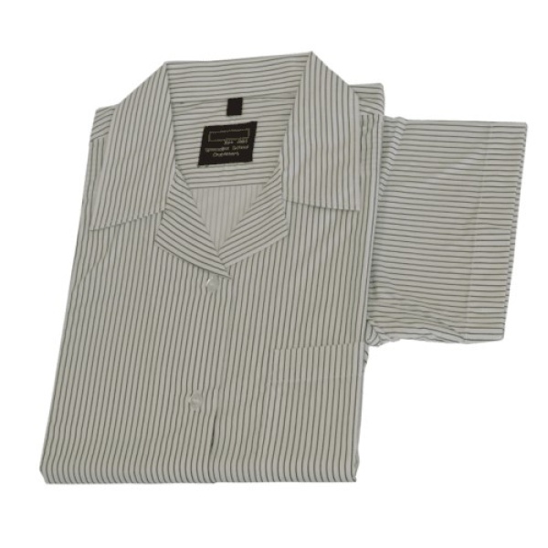 GREEN STRIPED SHORT SLEEVE BLOUSE (2 PACK), Friends' Preparatory School, Bloomfield Collegiate School, Dominican College Fortwilliam, Friends' School Lisburn , Grosvenor Grammar School, SHIRTS & BLOUSES