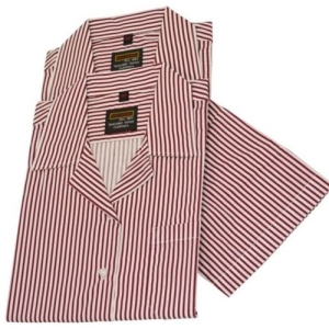 BRUGUNDY STRIPE SUMMER BLOUSE (2 PACK), The Wallace High School, SHIRTS & BLOUSES