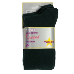 COTTON RICH KNEE SOCK 3PK, Bloomfield Collegiate School, Grosvenor Grammar School, ACCESSORIES