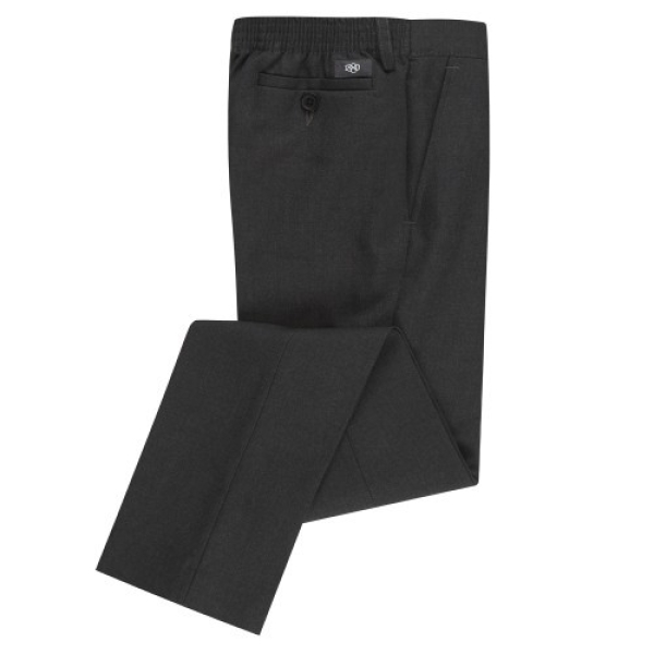 PLUS FIT TROUSERS - CHARCOAL, Friends' School Lisburn , Methodist College Belfast, The Wallace High School, SHORTS & TROUSERS, Belfast High School